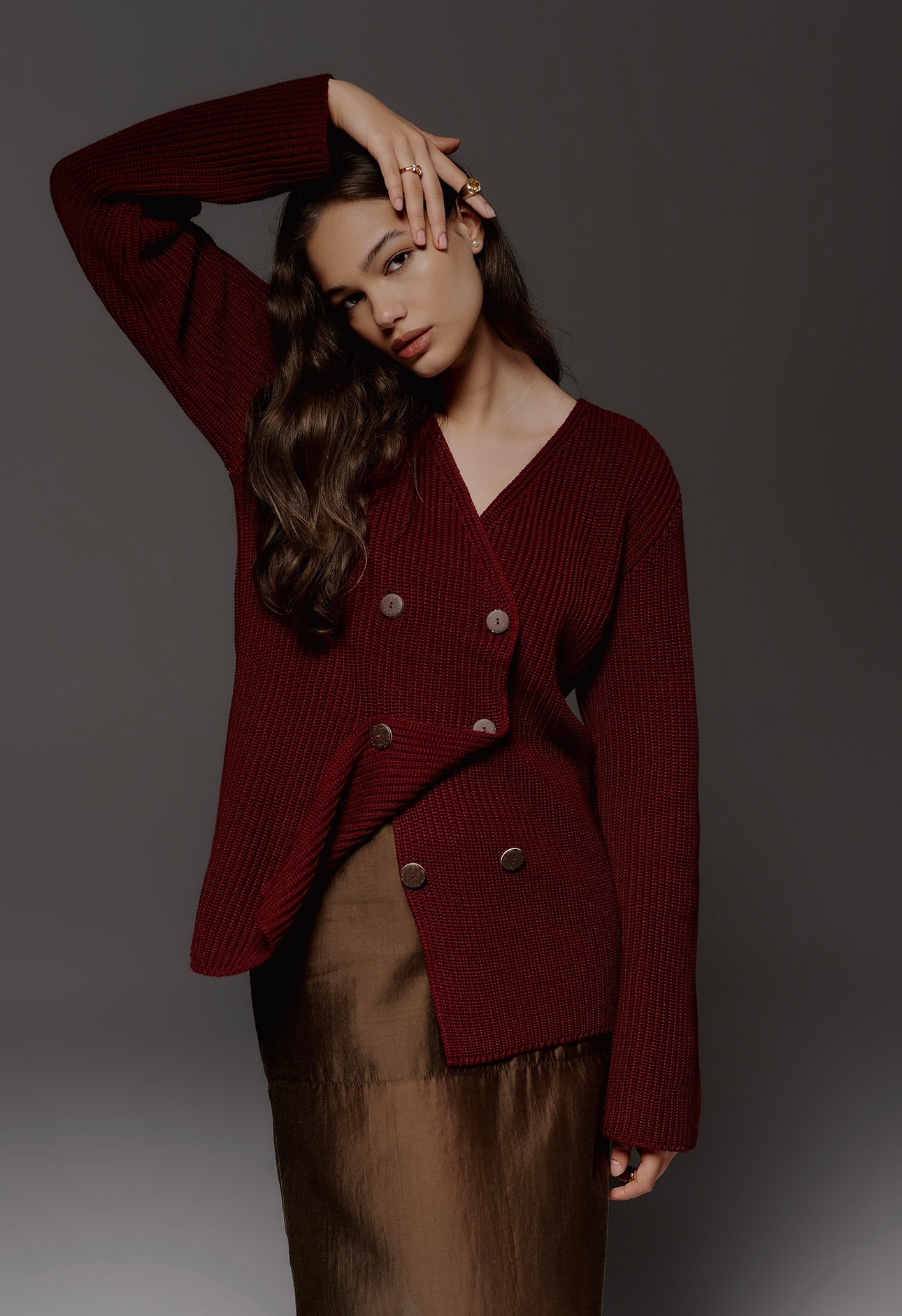 Double-breasted cardigan "Сorn"