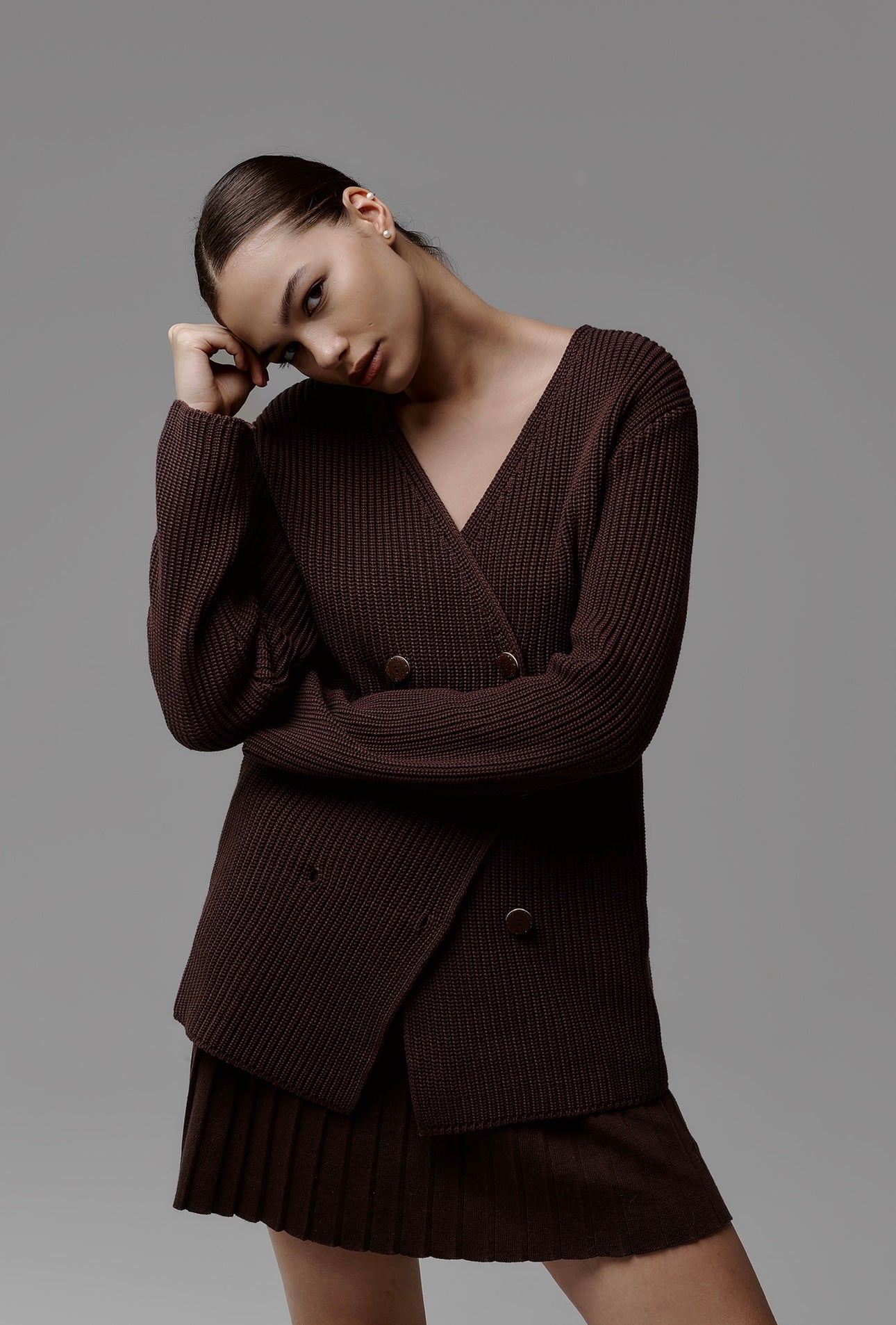Double-breasted cardigan "Сorn"