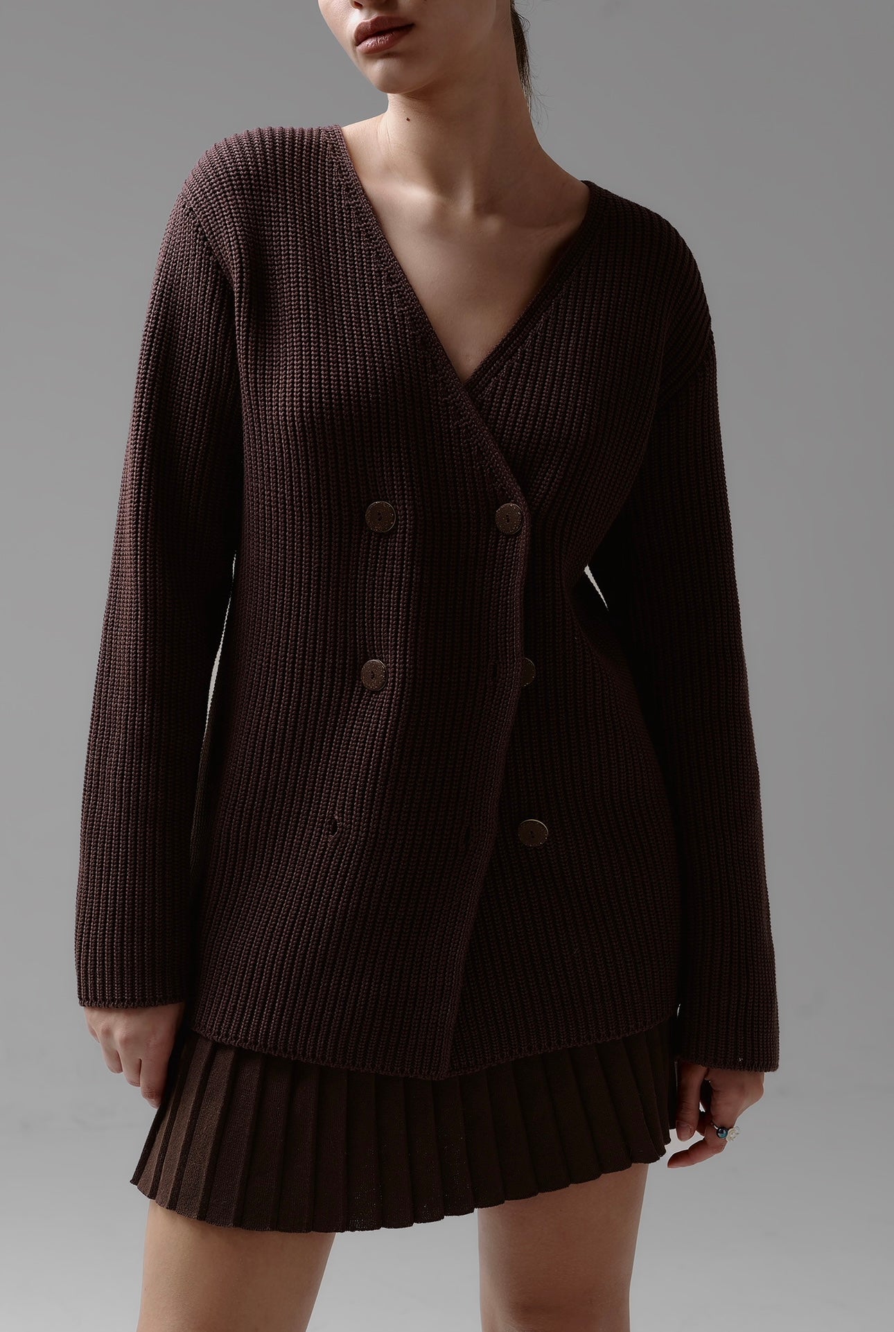Double-breasted cardigan "Сorn"
