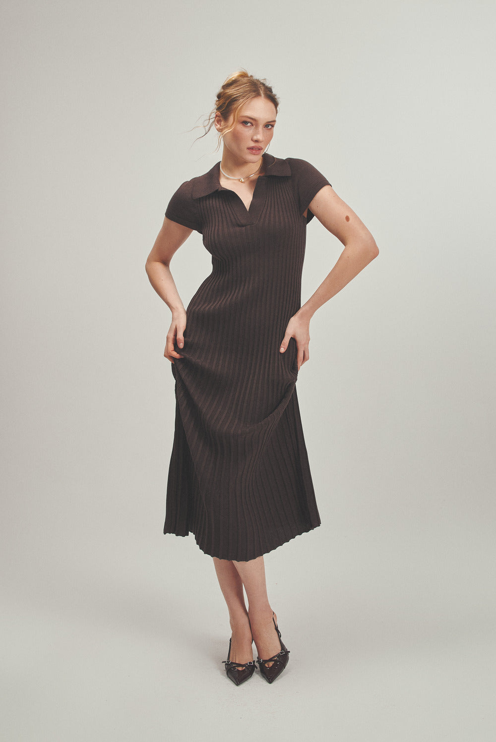 Plisse style dress