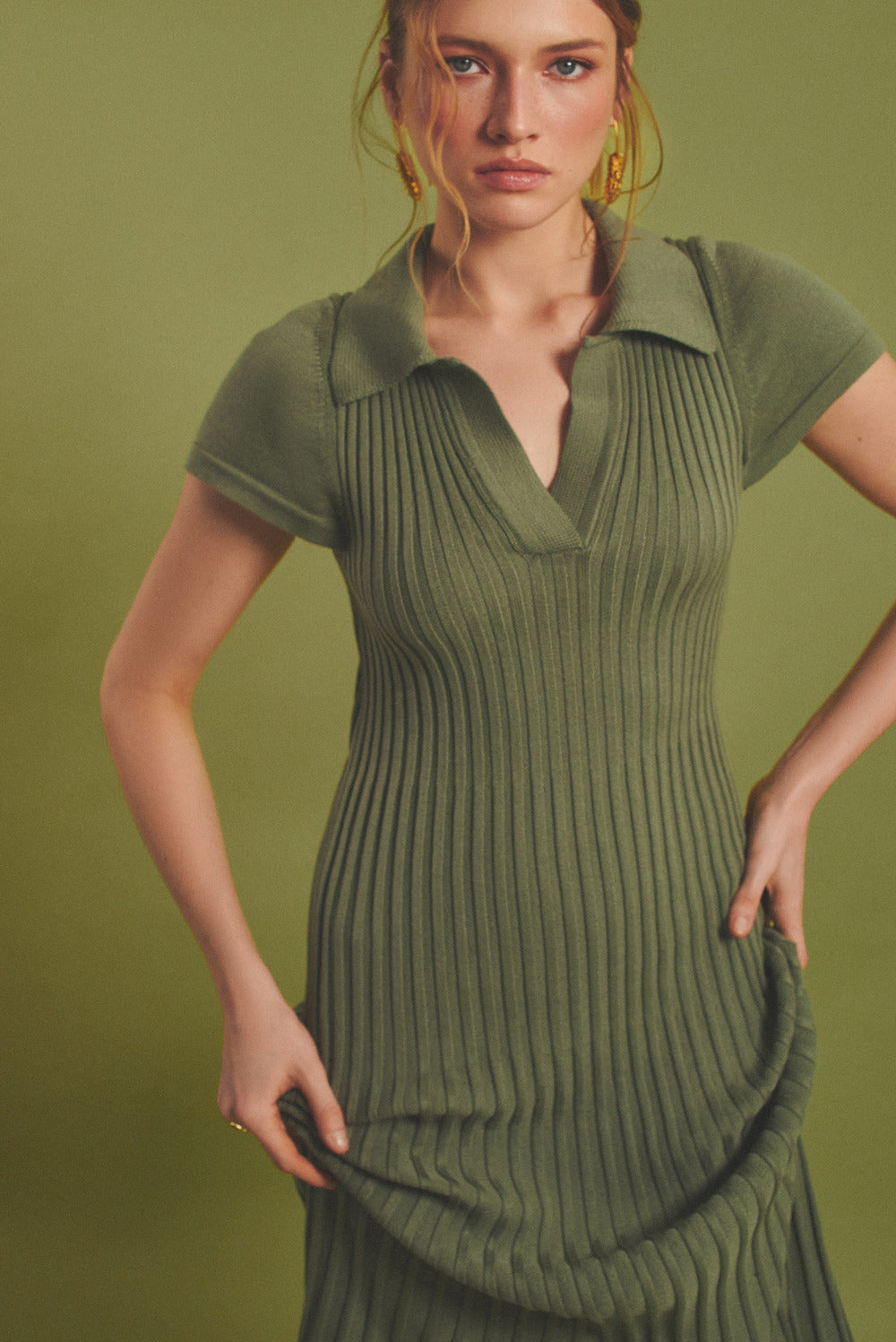 Plisse style dress