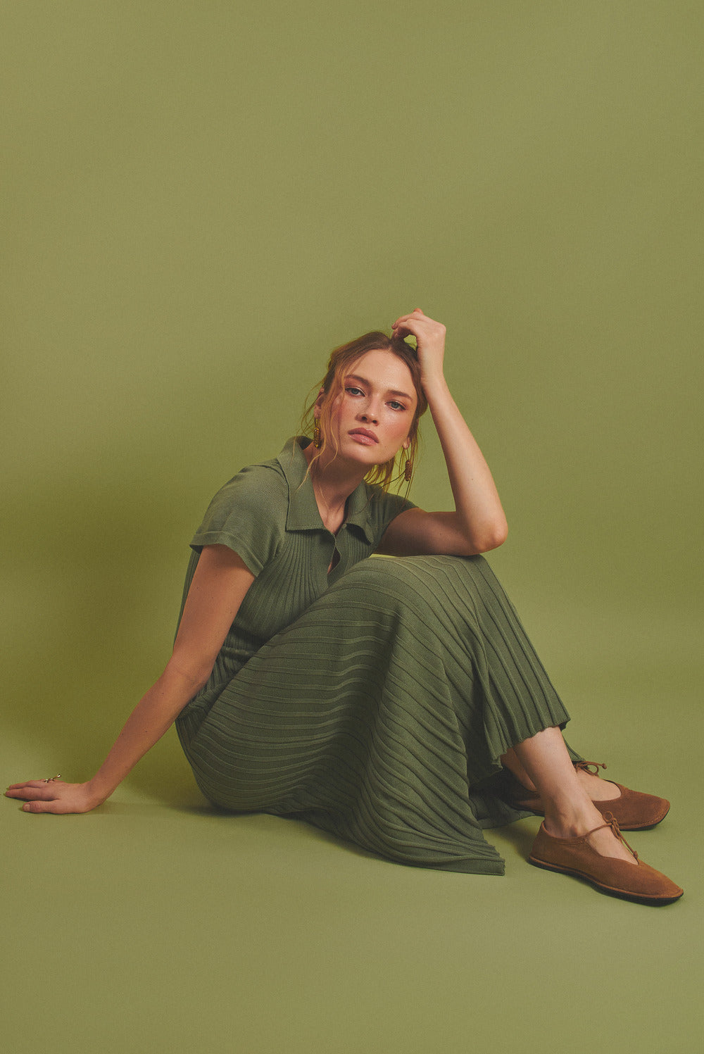 Plisse style dress