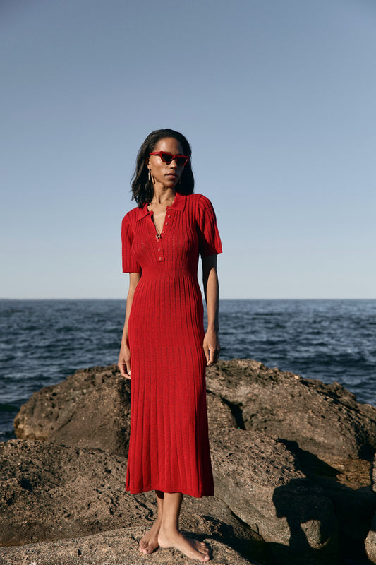 Сукня кроше-ажур з коротким рукавом