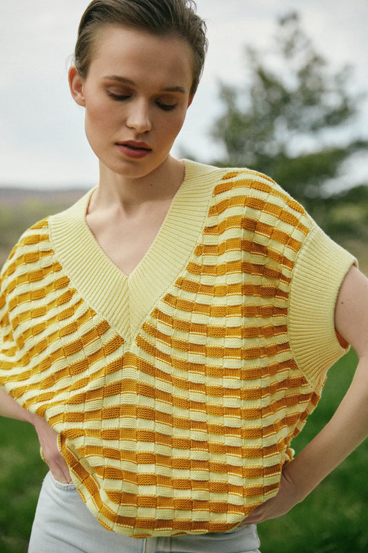 Жилетка в смужку