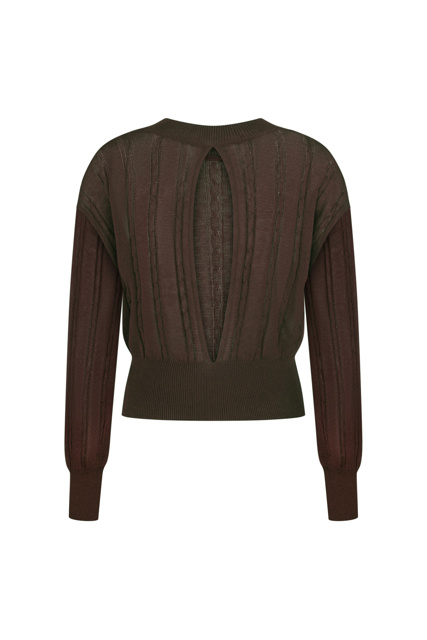 Кофта з відкритою спинкою