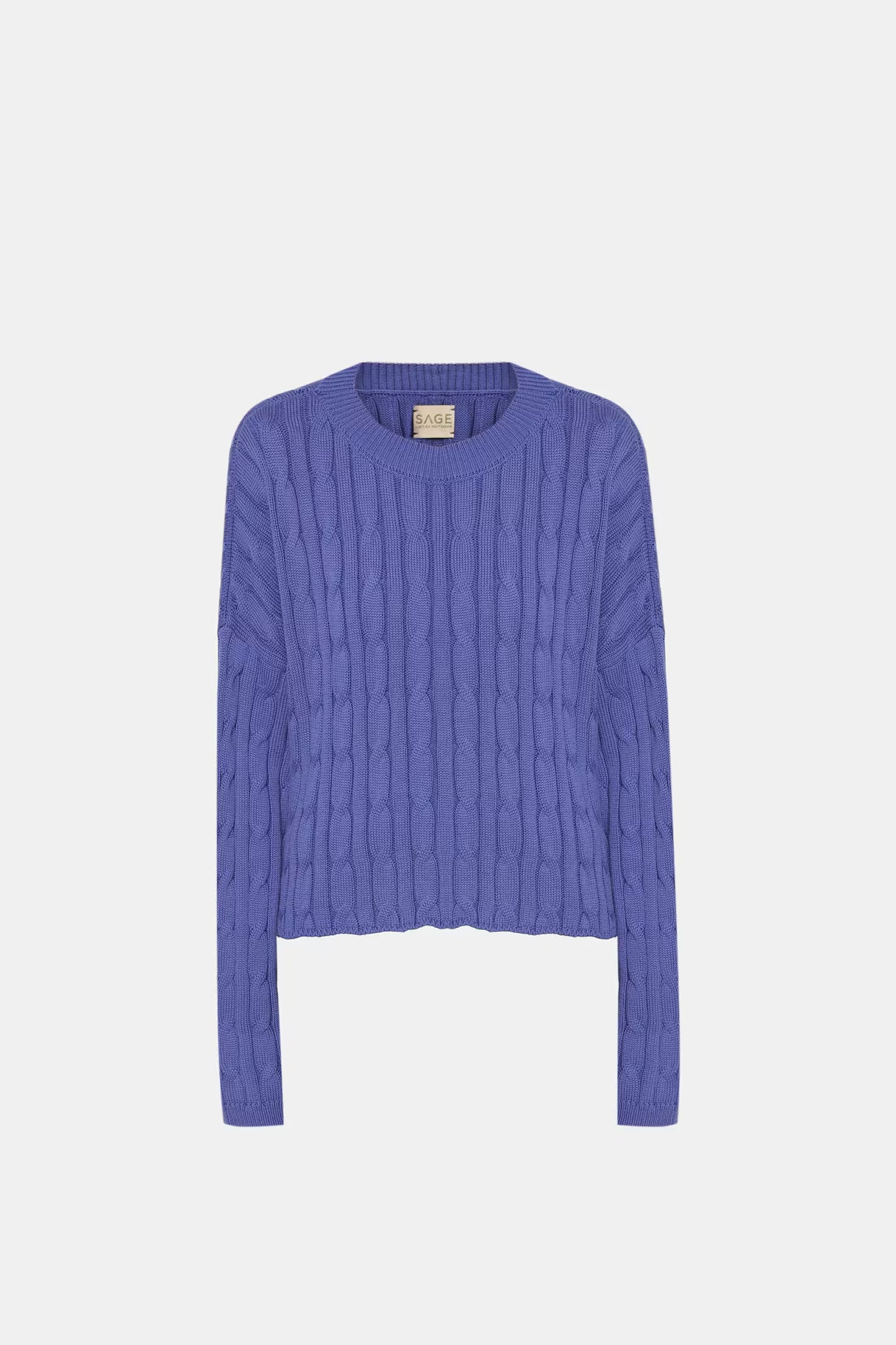 Укорочений светр косичка