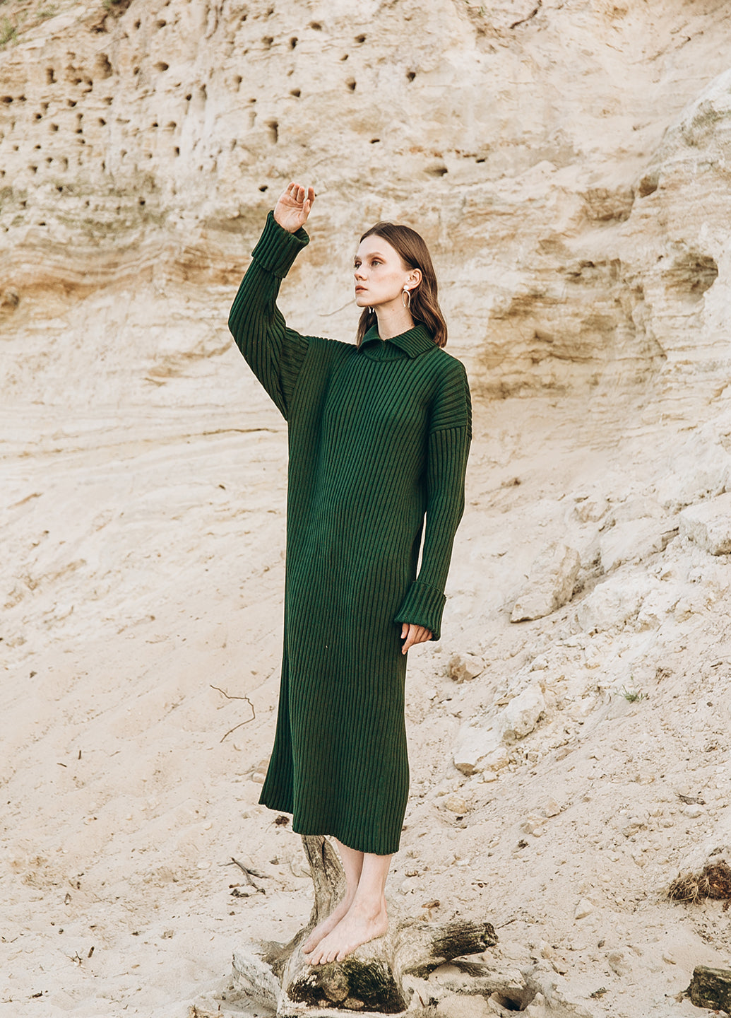 Сукня рубчик "Відкрита спинка"