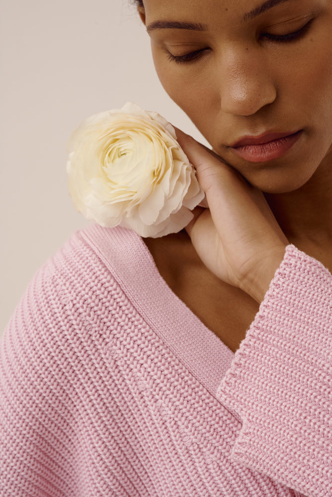 Cropped cardigan "Corn"