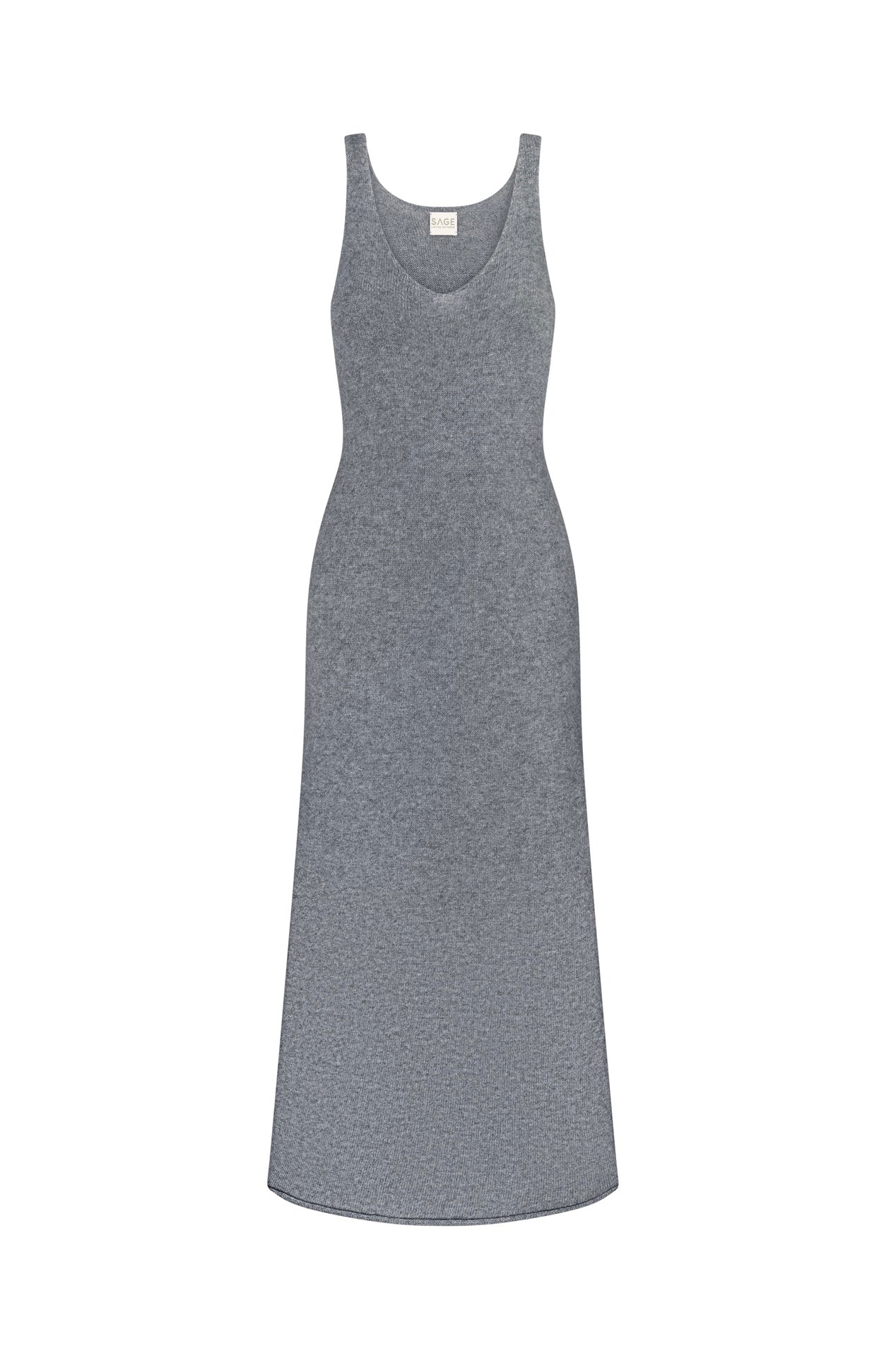 Сукня максі без рукавів з вовни ягня