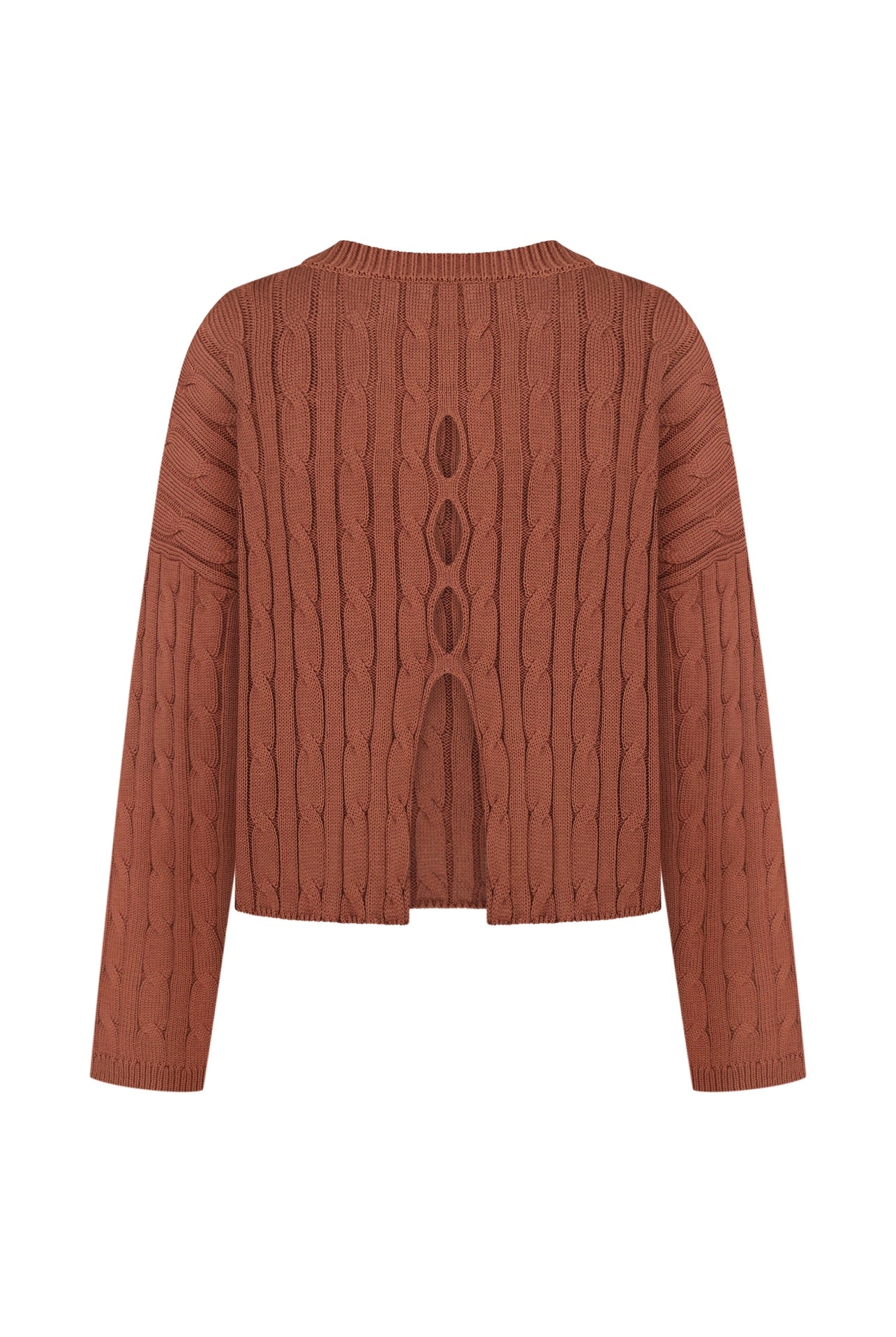 Укорочений светр косичка