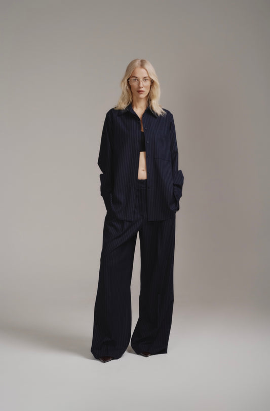 Брюки в смужку