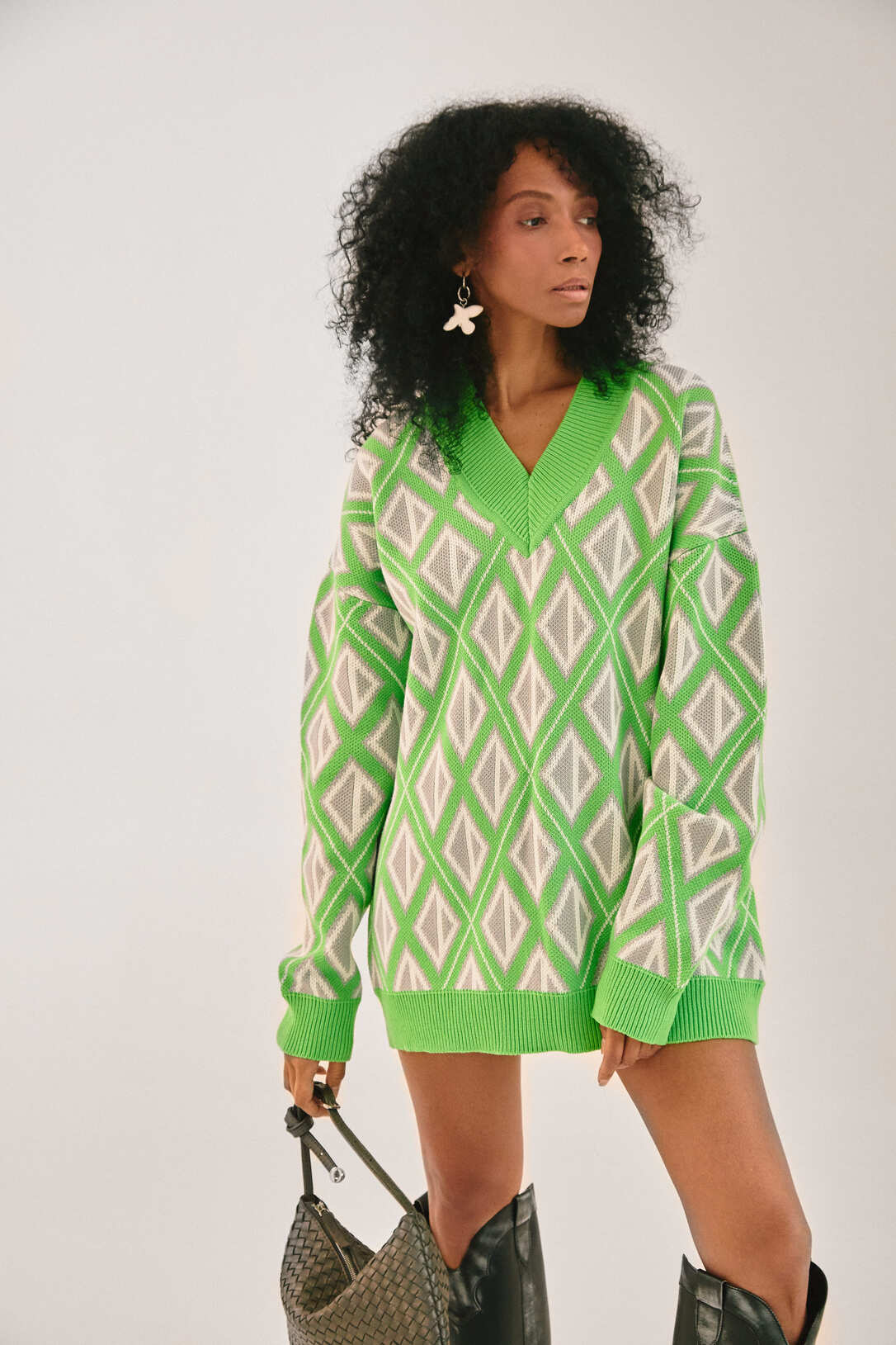 Oversized jumper "Rhombus"