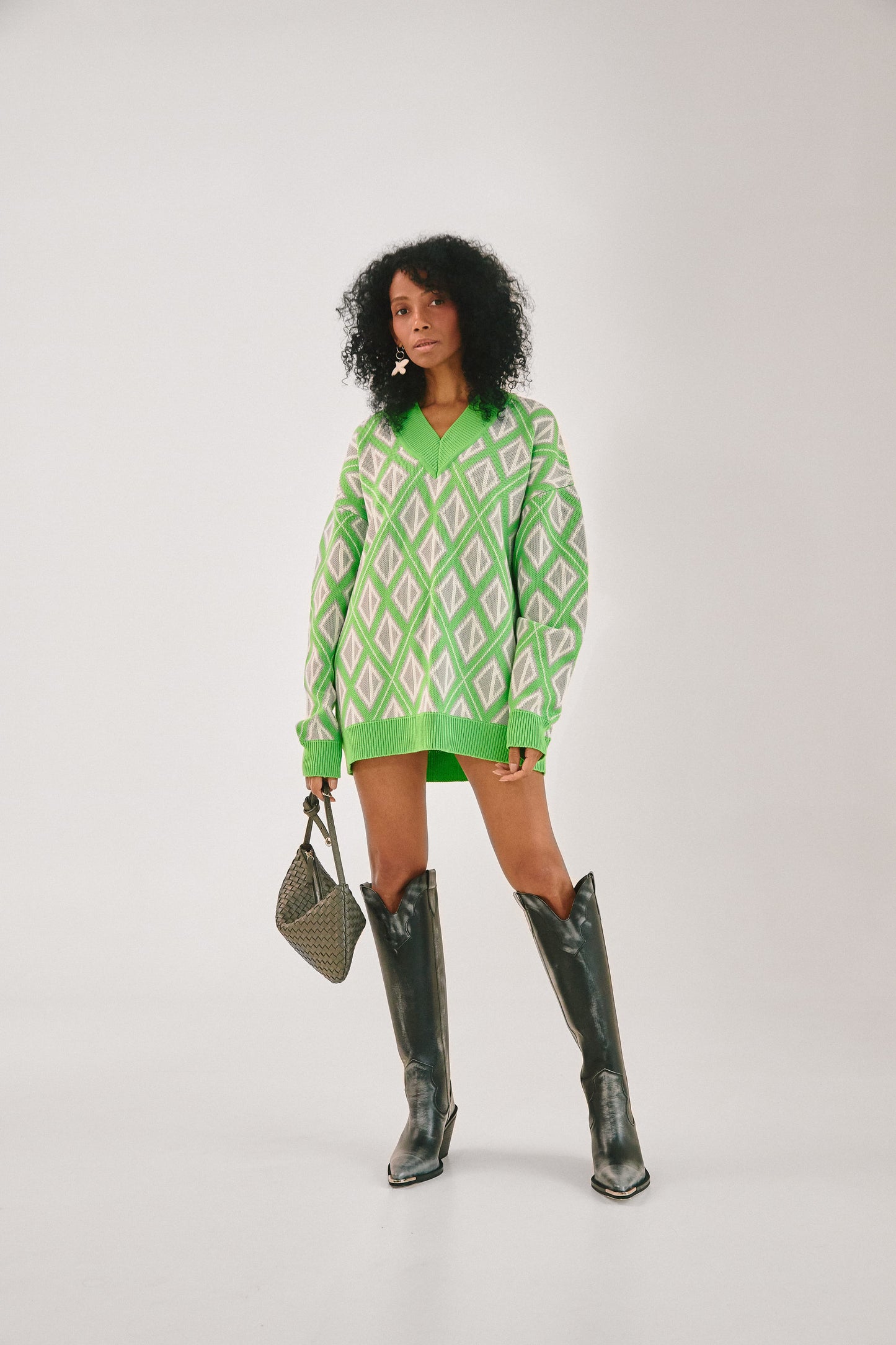 Oversized jumper "Rhombus"