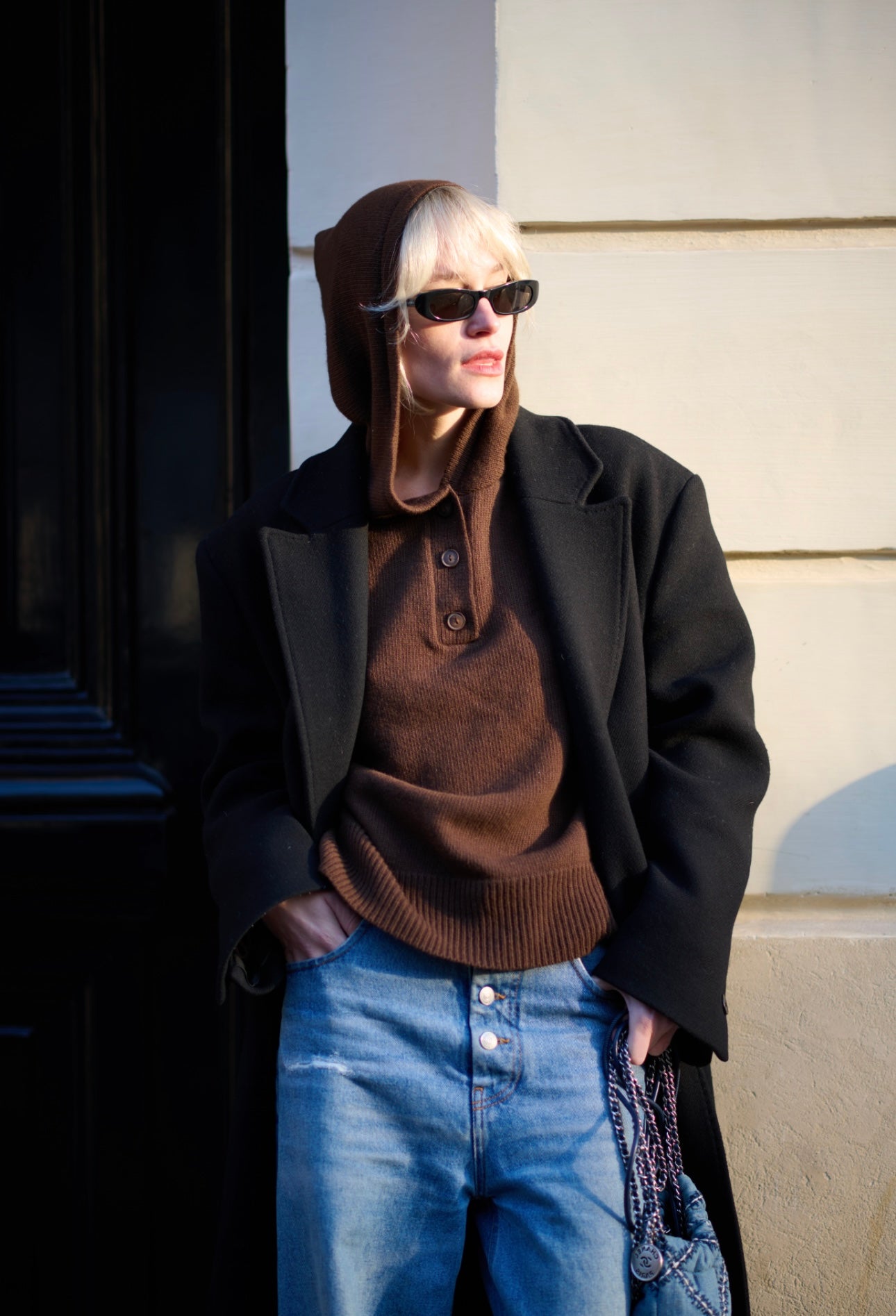 Вовняний худі з капюшоном