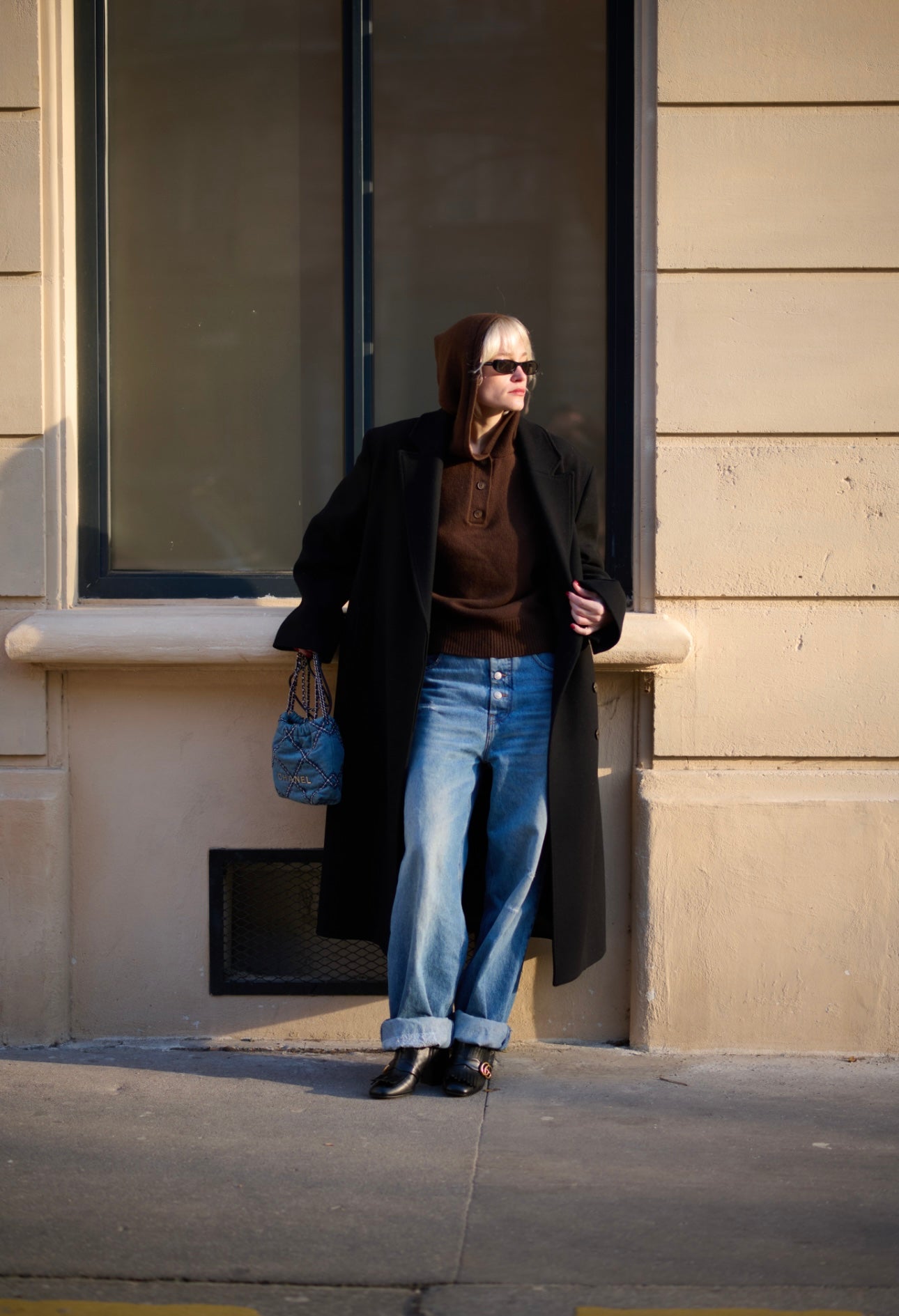 Вовняний худі з капюшоном