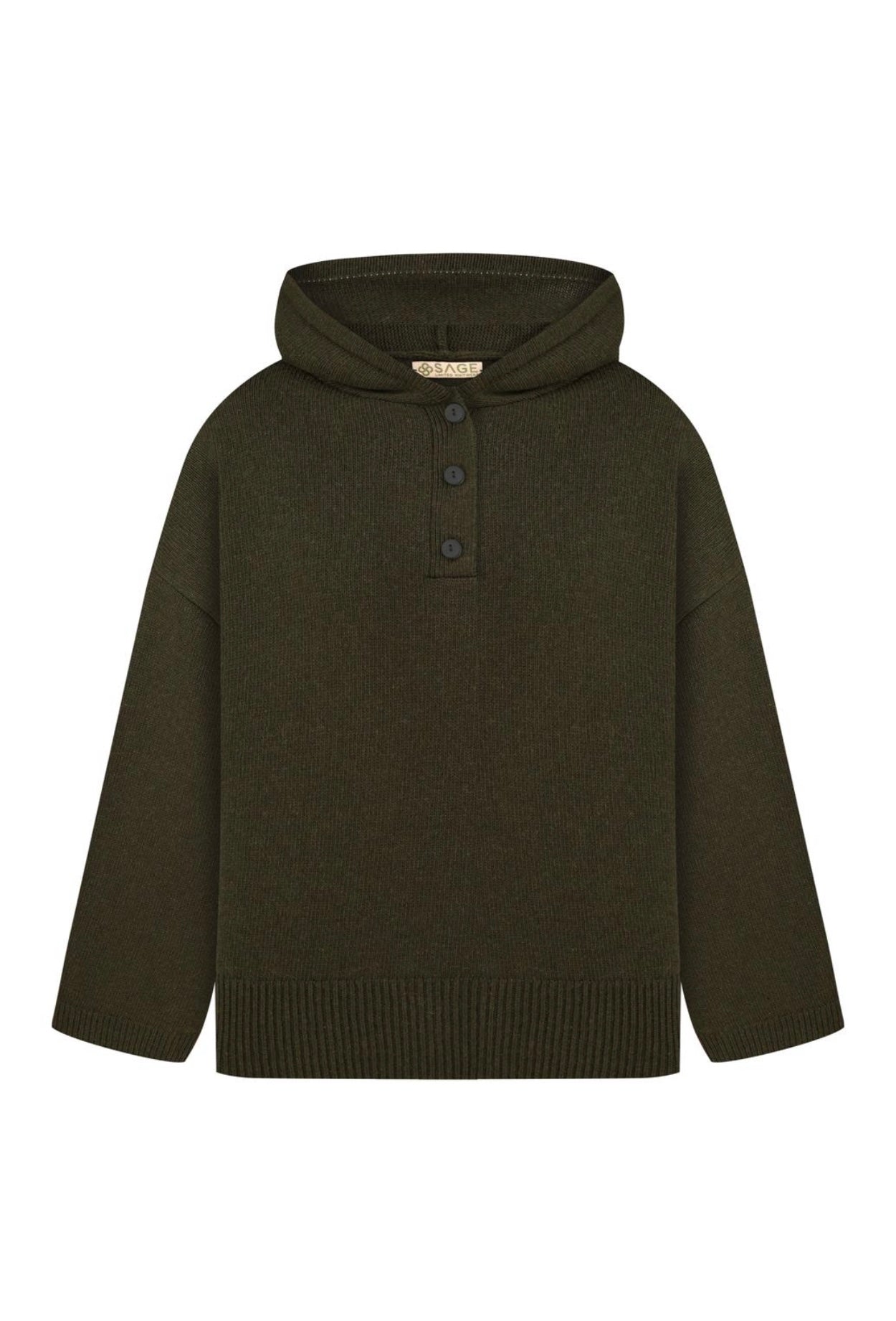 Вовняний худі з капюшоном