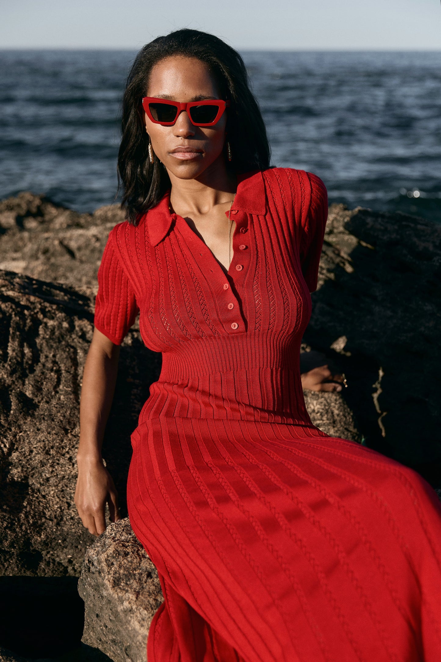 Сукня кроше-ажур з коротким рукавом