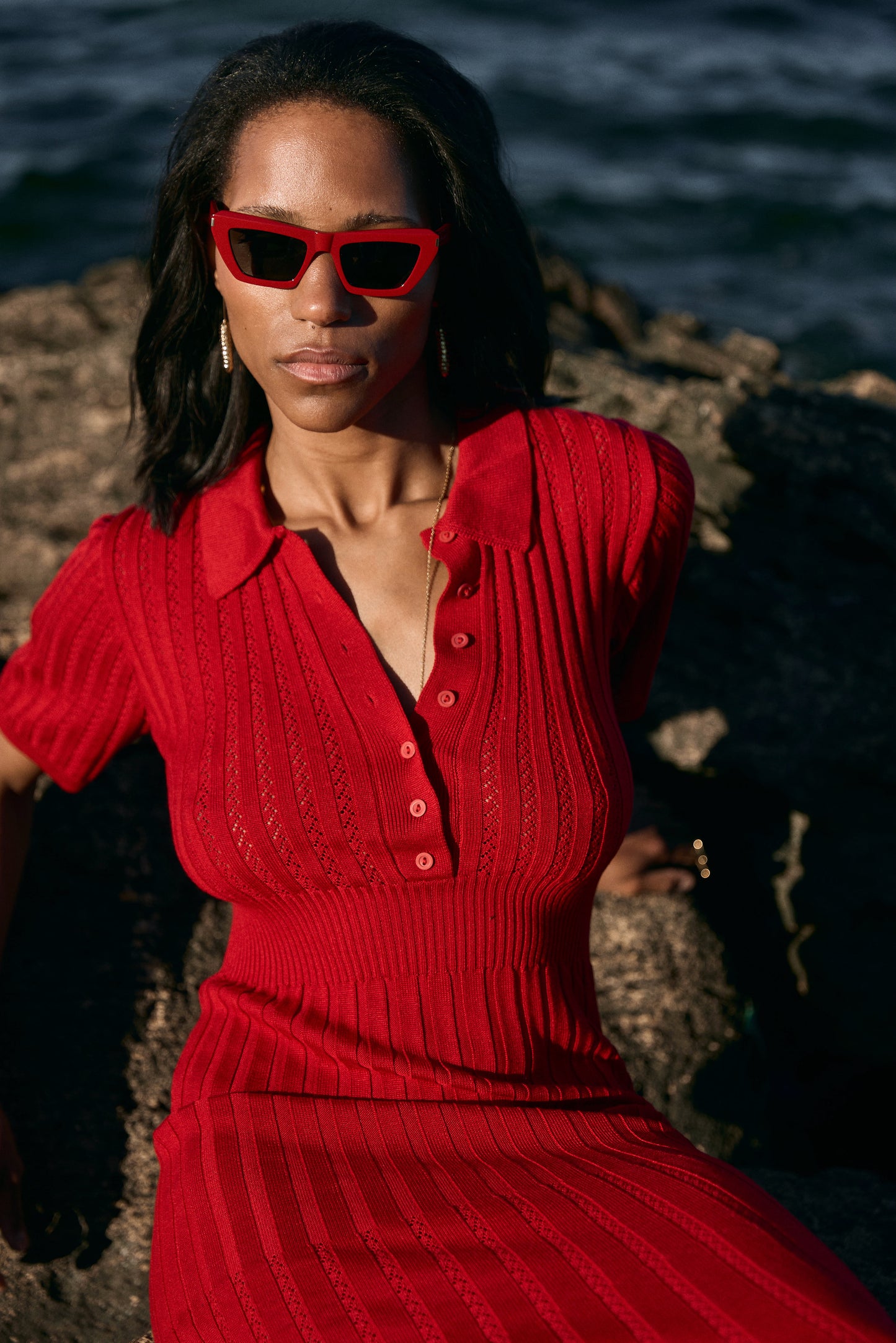 Сукня кроше-ажур з коротким рукавом