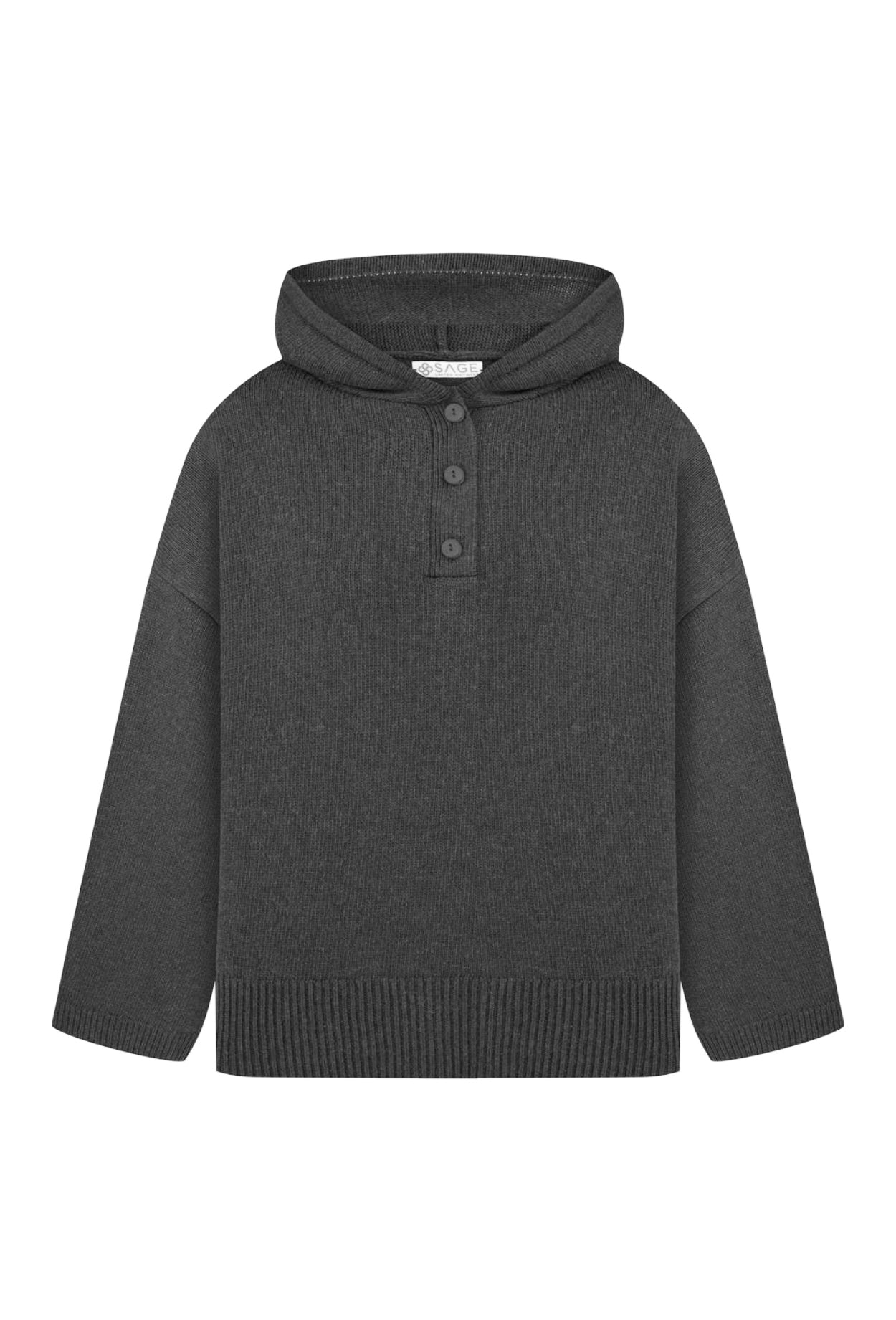 Вовняний худі з капюшоном